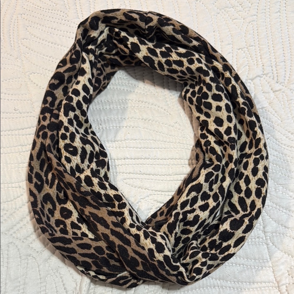 Leopard Print Infinity Scarf